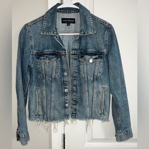 Lucky Brand Denim Cropped Jacket
